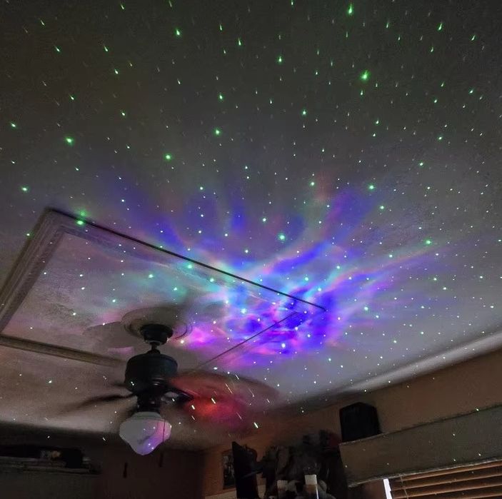 Projetor de luz nebula e estrelas