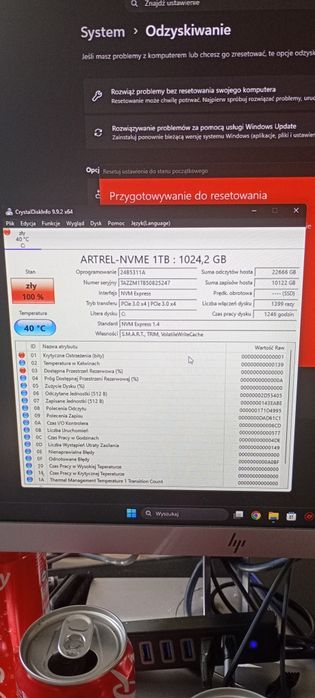 Witam mam na sprzedaż dysk SSD m2 1tb