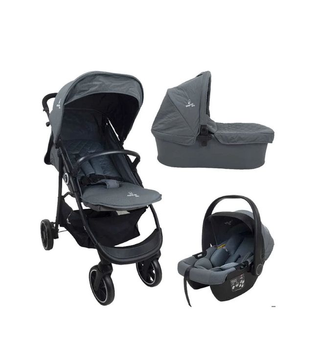 Carrinho de bebé trio asalvo