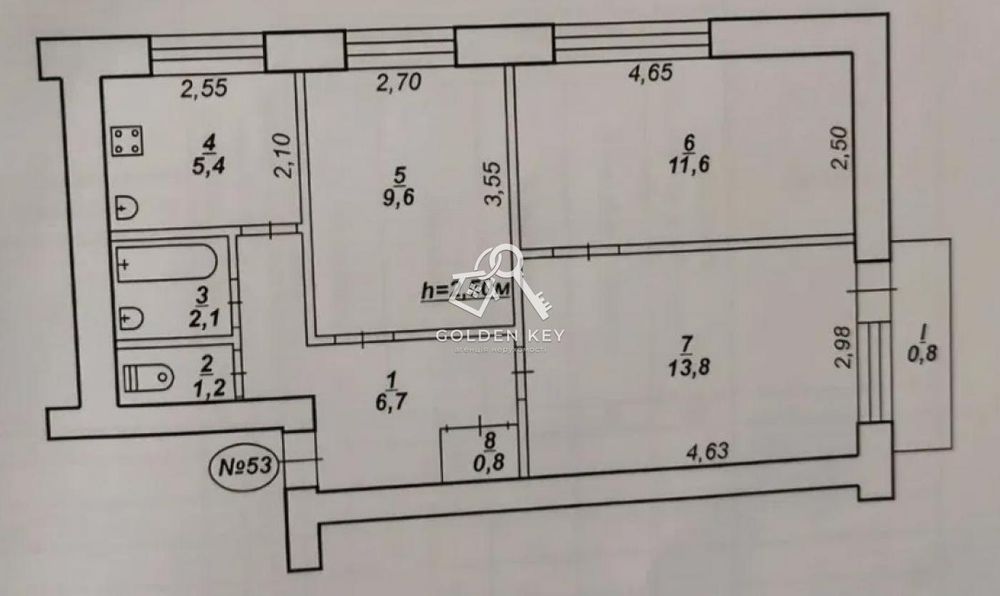 Продаж 3-кімнатної квартири 95 Квартал, Соцмісто