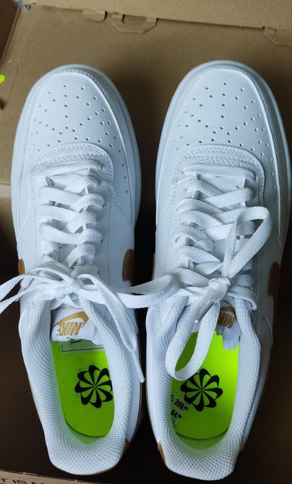 Nowe Nike 42 Court vision białe złota łyżwa