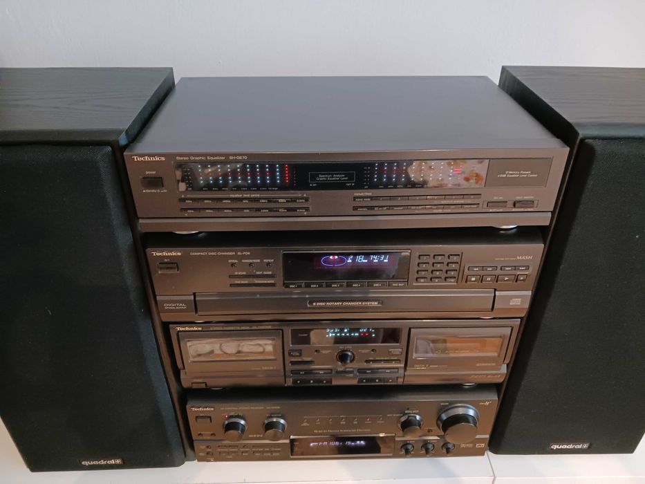 Technics zestaw 4 elementów plus głośniki Quadral