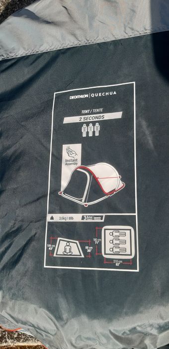 Quechua | Tenda de campismo instantânea 3 pessoas, 2 seconds