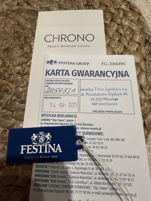 Festina zegarek damski 20505/1