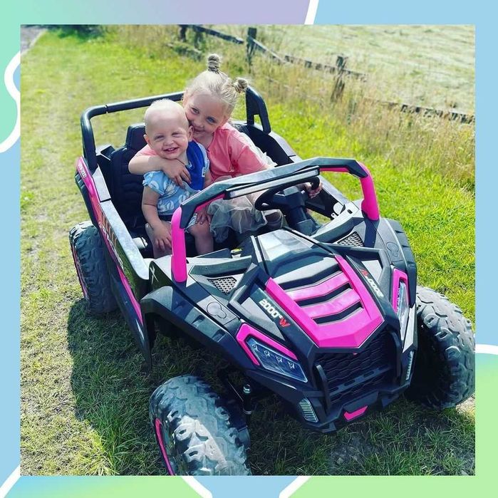 Duże autko JEEP BUGGY RACING A032 4x200W na akumulator!
