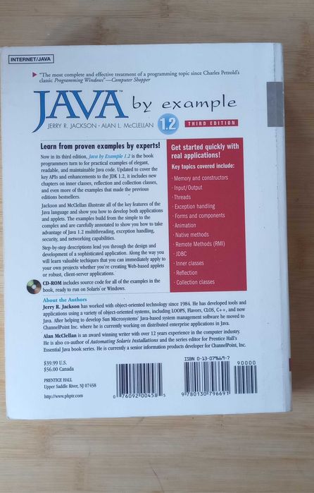 Java 1.2 by example de Jerry R Jackson e Alan McClellan