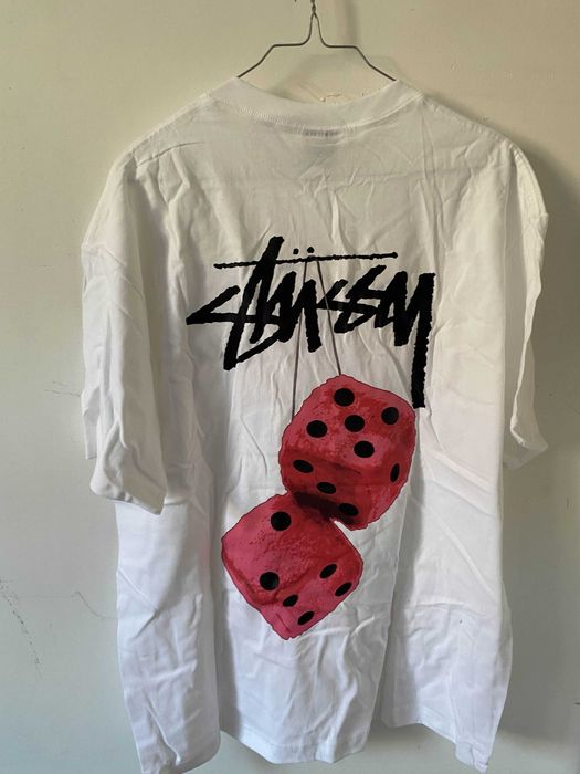 Stüssy Dice Tee White | XL | Clean Vintage Look