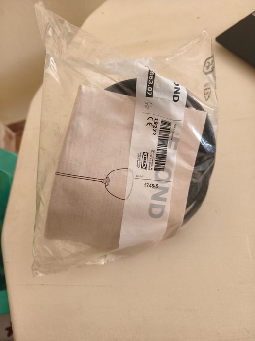 cabo suspenso para Candeeiro IKEA preto