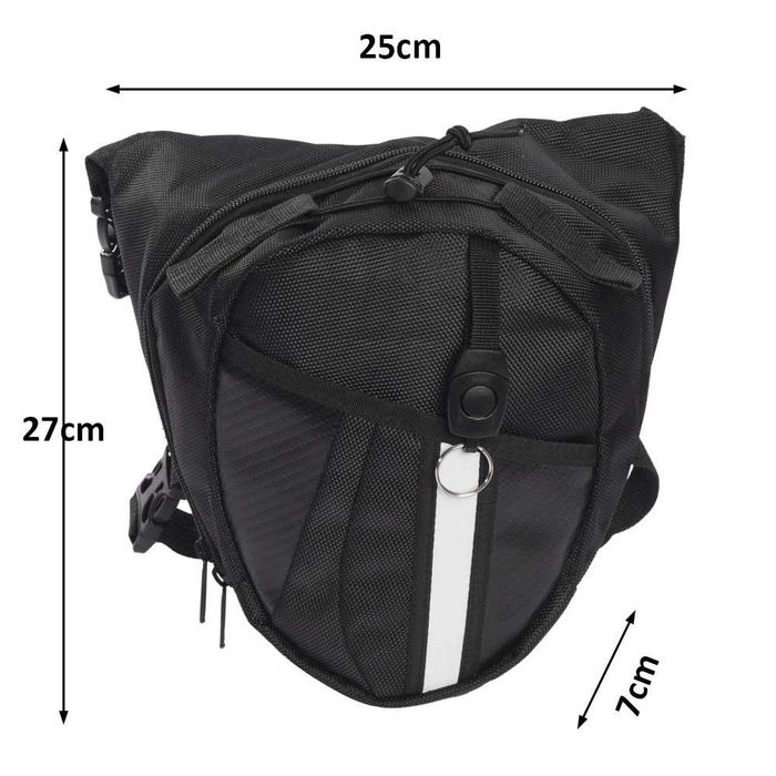 Bolsa de perna fitas ajustáveis moto