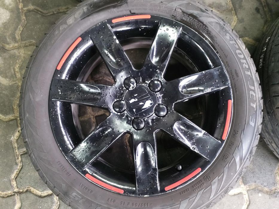 Jantes Seat R15 Com Pneus 1995/55 Furação 5X100