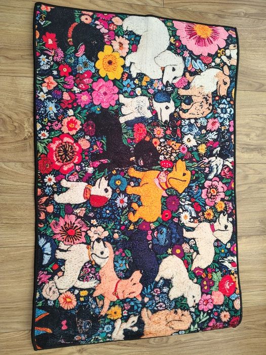 Nowa pralna wycieraczka wejściowa z wzorem piesków 40x60cm