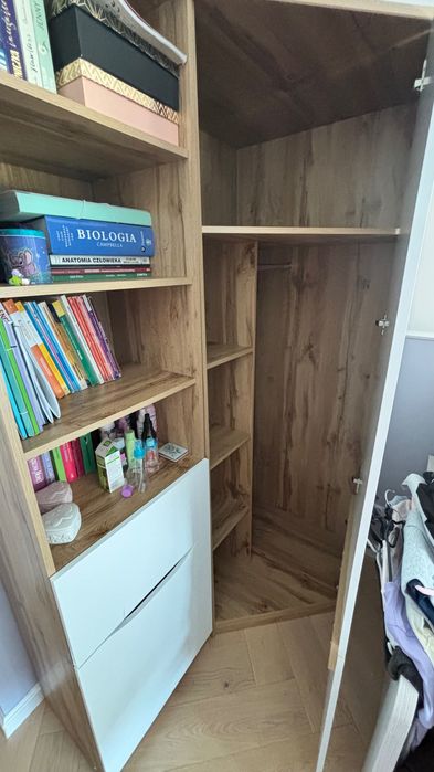 Szafa narożna plus regał BRW-Nuis