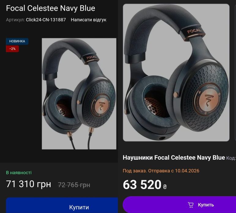 Focal Celestee Navy Blue.