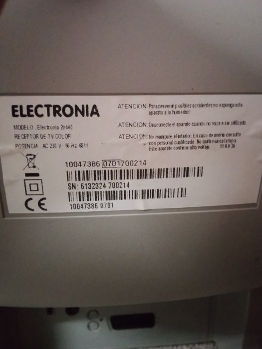 TV crt electrónia