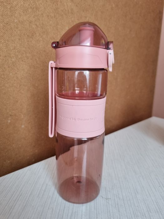 Butelka bidon POPPIE Homla na wodę różowa 0,6l