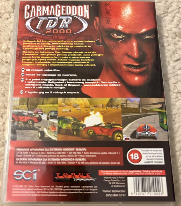 Carmageddon TDR 2000 PL Pc pudełko Wrocław Krzyki • OLX.pl