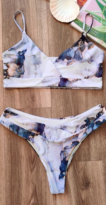 Бузковий роздільний купальник. Розмір: XL