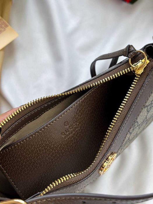 !PREMIUM! Gucci Ophidia Gg Medium Handbag Brown вона сумочка Medium
