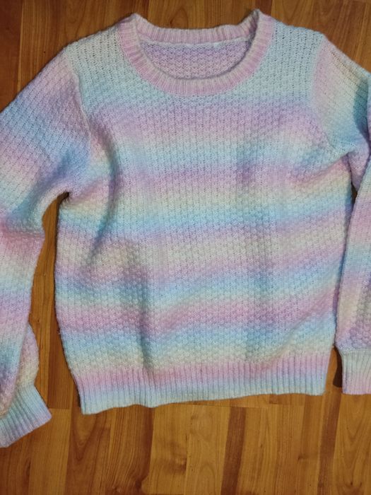 Sweter damski tęczowy