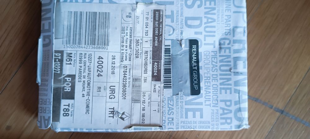 Espelho retrovisor megane