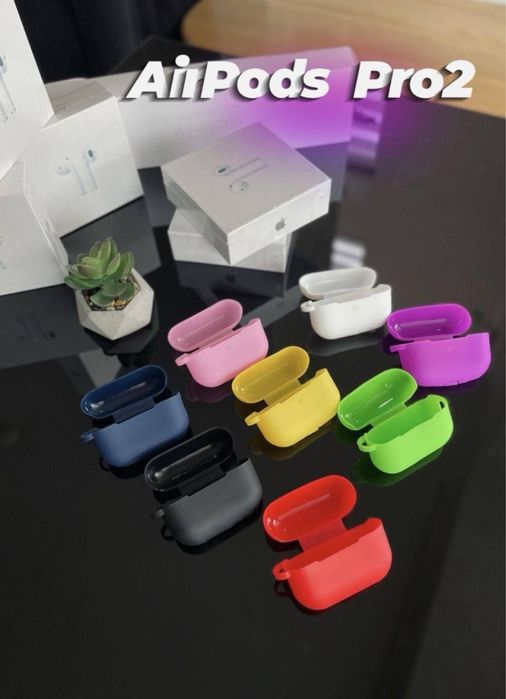 Аирподс pro 2 Lux 1:1 (рабочие шумоподавления и прозрачность) + чохол