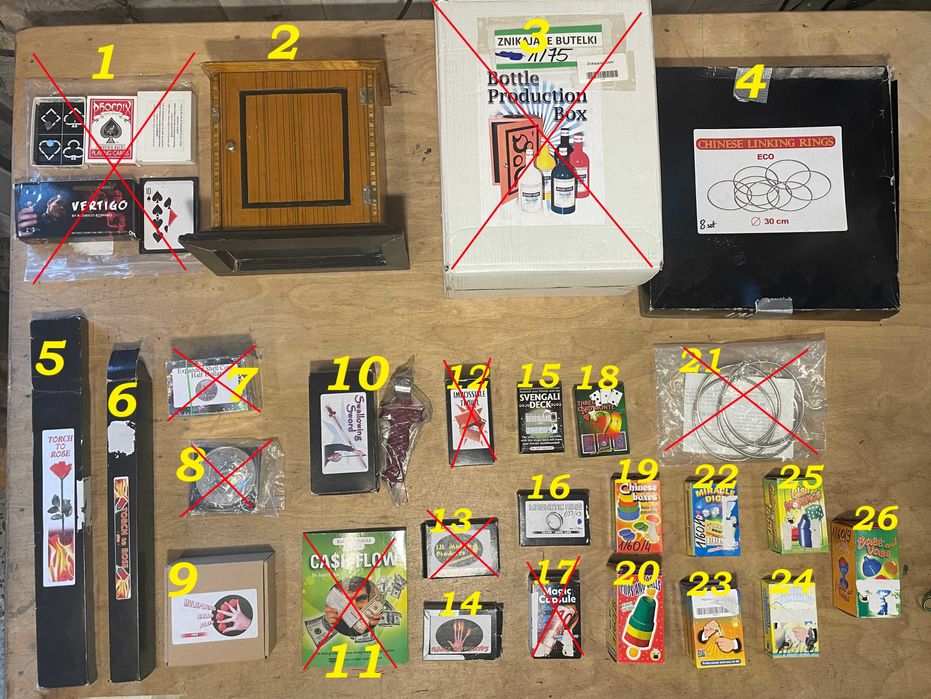 Sztuczki Magiczne jak na zdjęciu, urodziny, pokazy magii iluzji