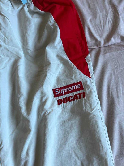 Supreme spodnie Ducati cream white track pants xl nowe