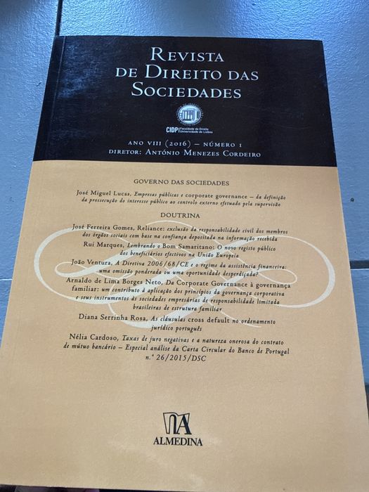Revista direito das sociedades