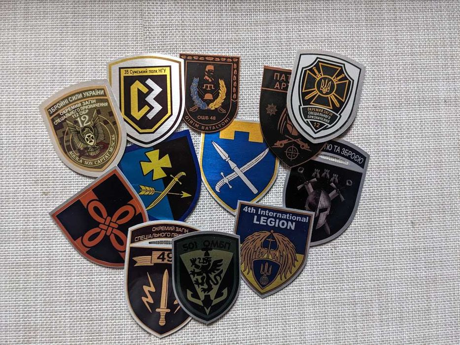 Сувенірні подарункові шеврони бригад ЗСУ. Подяки волонтерам від ЗСУ