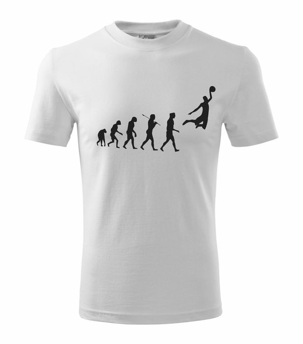Koszulka z nadrukiem ewolucja koszykówka