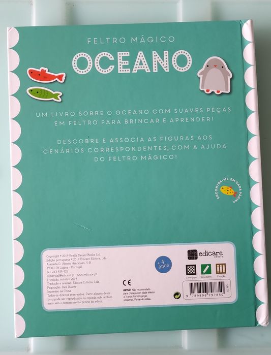Livro Feltro Mágico Oceano