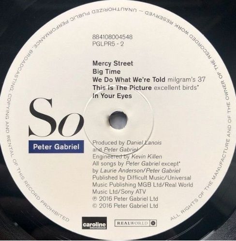 Вінілова платівка  Peter Gabriel - So (LP)