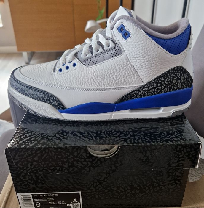 Jordan 3 Blue Racer