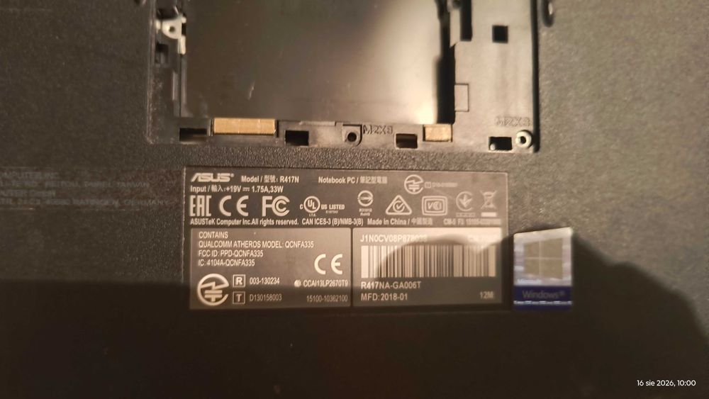 Laptopy na części