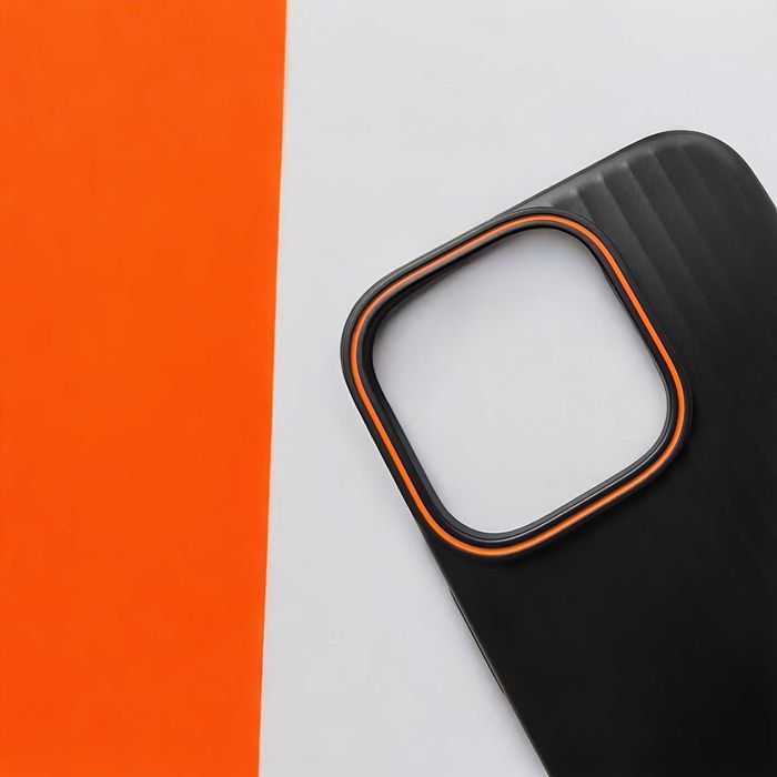Etui NUOVARA Line do iPhone 16 Pro Max (Black Orange)