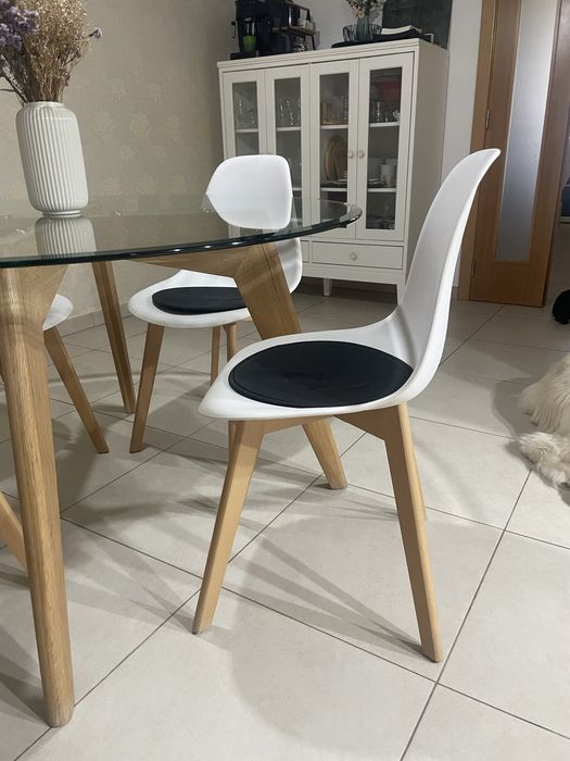 Mesa de vidro redonda 130cm
