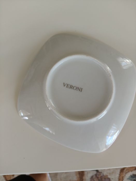 Filiżanki porcelanowe Veroni 2 szt. Nowe