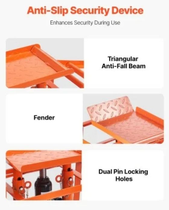 Rampas hidráulicas VEVOR para veículos, 2 unidades, 5 toneladas