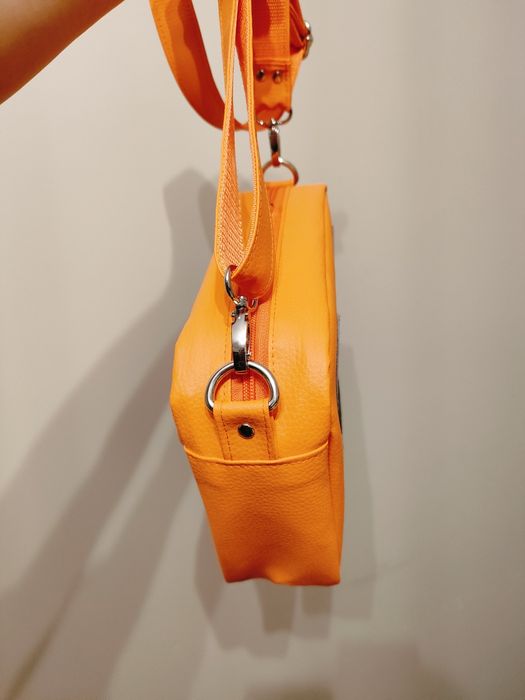 Torebka listonoszka box A5 halloween dynia pomarańczowa