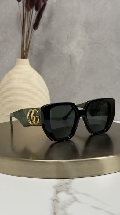 Сонцезахисні окуляри Gucci GG0956S 001 зелені зелена лінза жіночі оригінал