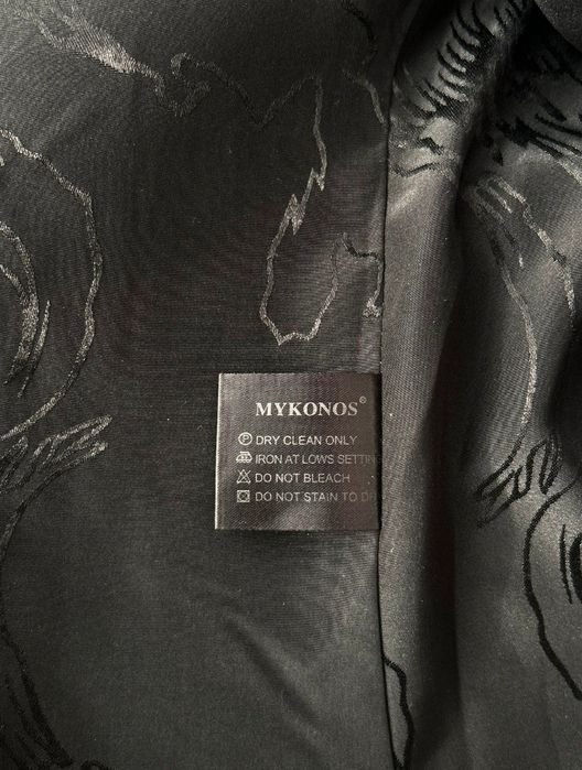 Eleganckie Futro Mykonos Czarne Piękne M