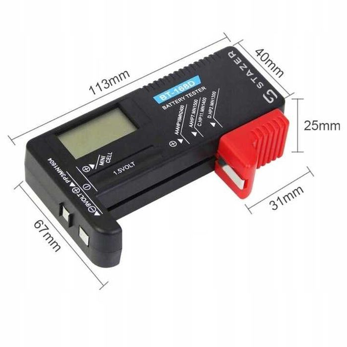 TESTER MIERNIK DO baterii oraz akumulatorów AAA AA 9V