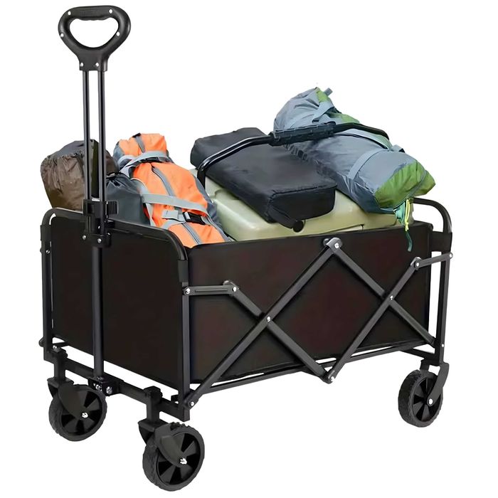 Wózek Turystyczny na drewno Transportowy Ogrodowy Składany CampingRyby