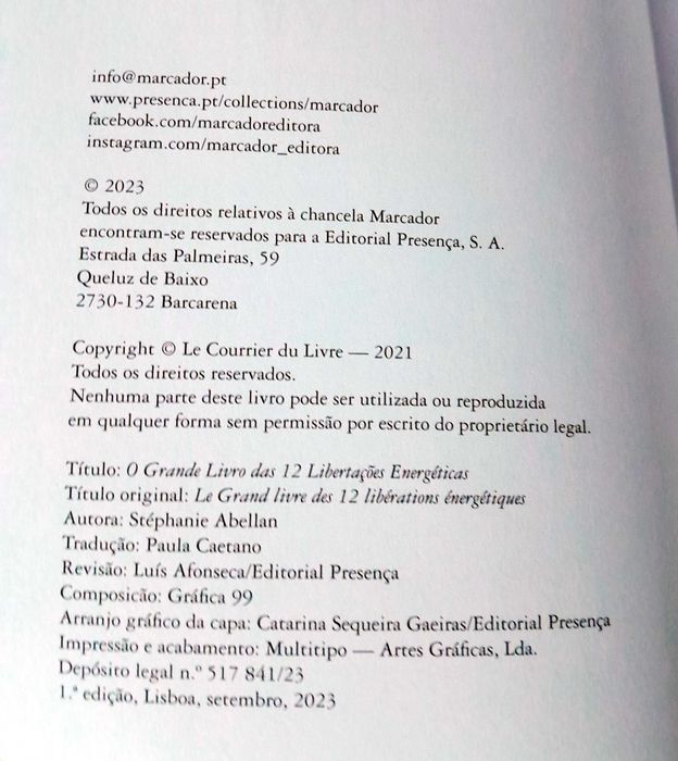 O Grande Livro das 12 Libertações Energéticas - Stéphanie Abellan