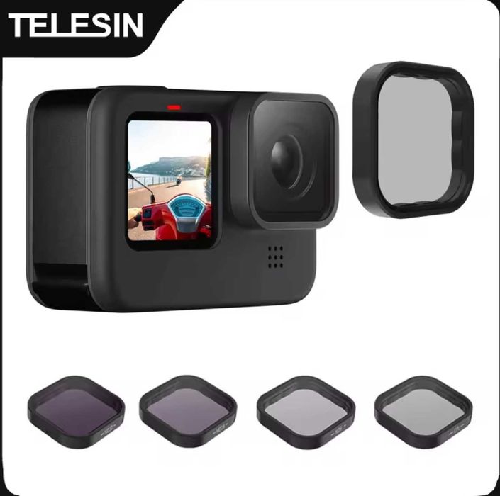 Zestaw filtrów TELESIN CPL ND8 ND16 ND32 do kamery sportowej GoPro