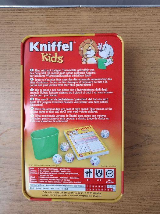 игра детская настольная Лото Германия в металлической коробке