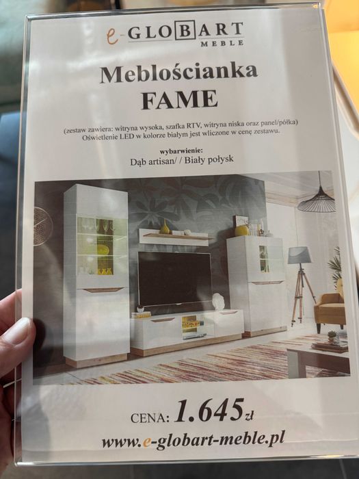 GLOBART Meble - Fame meblościanka ekspozycyjna