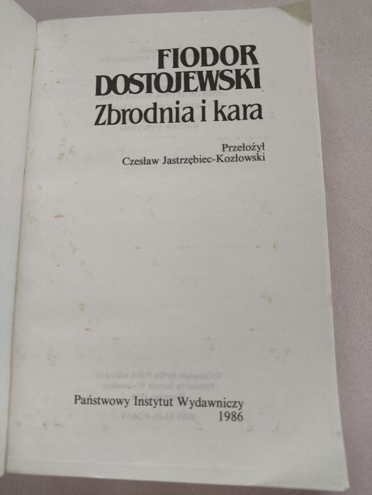 Zbrodnia i kara Fiodor Dostojewski