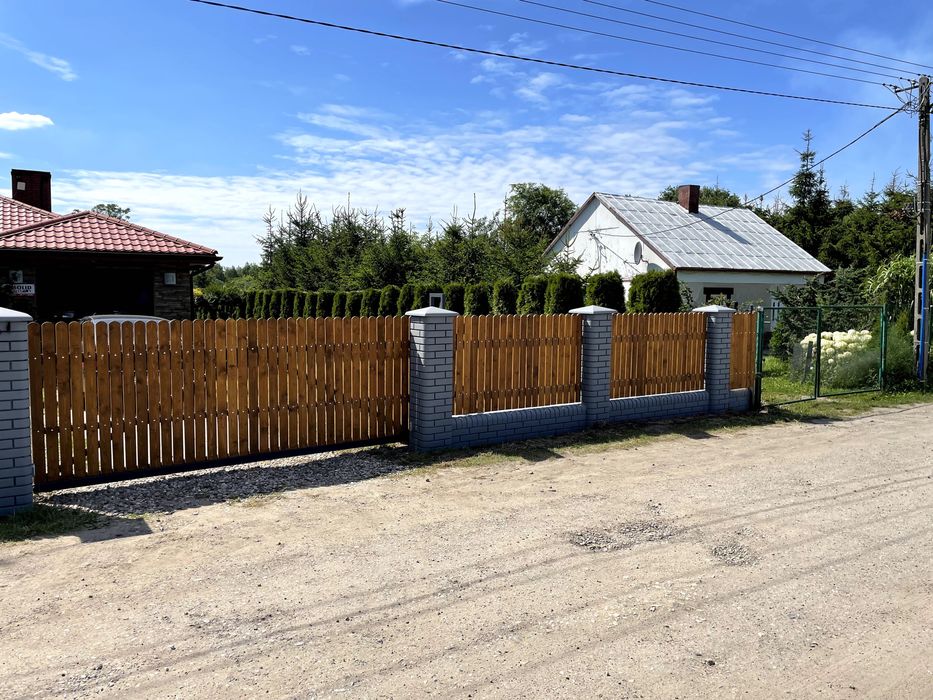 Drewniane płoty ze sztachet sztachety płoty drewniane panelowe