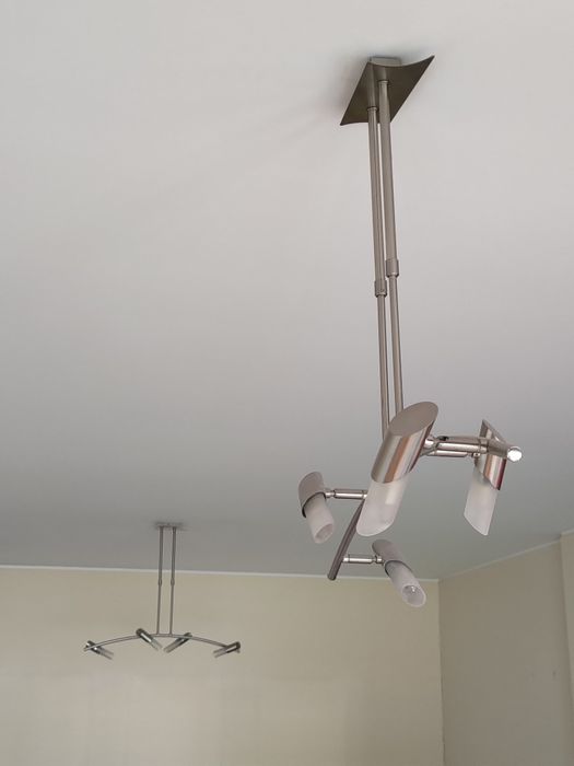 2 candeeiros de tecto (4x lâmpadas G9 cada)